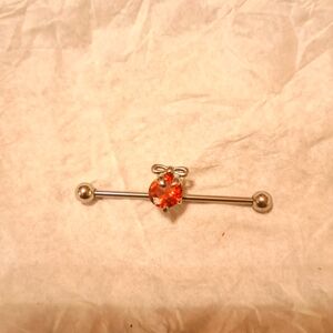 Holiday Ornament Industrial Barbell Earring